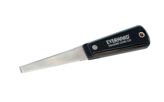 This Everhard insulation knife MK46000 is hardened & tempered for good edge life, & the right combination of rigidity & flexibility. The 3-5/8″ blade lets you cut through thicker IsoBoard & other insulation. The precision ground blade is double-beveled on all three edges. 095412460009