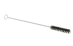 Black Twisted Nylon in Wire Brush with 3/4" diameter size bristles. Ideal for internal cleaning in industrial laboratory & food services. 3/4" Tubing brush. 18" overall length  Made in USA. Model No. 541. 035162005419. Tube Brush with Nylon bristles