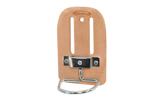 This McGuire Nicholas Hammer Holder Model 739 is made of saddle leather material & has a rust resistant, plated steel loop. The swinging steel loop keeps hammers vertical. Fits up to a 2-1/2" work belt. 023437007398. Mcguire Nicholas Hammer Holder with Metal Loop. 