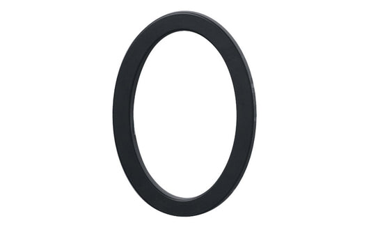 Number Zero House Number in a classy architectural style design. Satin black finish. 6" size house number with 1/2" material thickness. Can be installed flush mount or floating mount (elevated from wall for a shadow effect). #0 House Number. Hy-Ko Model No. FM-6/0. 029069310806