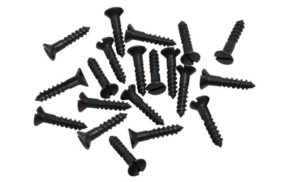 Solid Brass #5 x 5/8" Flat Head Slotted Wood Screws. Traditional & classic vintage-style countersunk wood screws. Sold as 20 pieces in a bag. Slotted-Head. Oil Rubbed Bronze finish