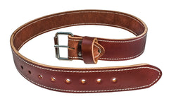 Occidental Leather Medium 2" Leather Work Belt ~ Model 5002M - Made of genuine leather - Made in USA  - 759244001907 - Medium Occidental Belt - Leather Work Belt - 2" wide - Large Buckle - Quality 12-14 oz bridle leather - Edge stitched for quality, appearance & strength - 5002 M - 37" Mid range - 44" Length