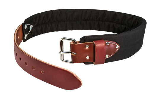 Occidental Leather Nylon & Leather Work Belt ~ Model 8003M - Made of genuine leather & Nylon - Made in USA  - 759244035308 - Med Occidental Padded Belt - Leather Work Belt - 3" wide - Large Buckle - high quality nylon leather - Edge stitched for quality, appearance & strength - 8003 M - 37" Mid range - 44" Length - Medium Size