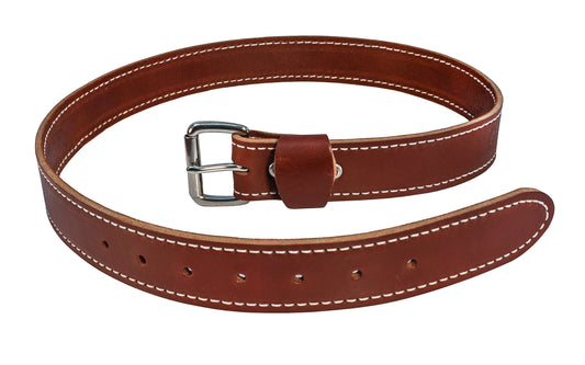 Occidental Leather Small 1-1/2" Leather Working Man's Belt ~ Model 5008M - Made of genuine leather - Made in USA  - 759244191509 - Medium Occidental Belt - Leather Work Belt - 1-1/2" wide - Medium Buckle - Quality bridle leather - Edge stitched for quality, appearance & strength - 5008 M - Medium 33-35" - 44" Length