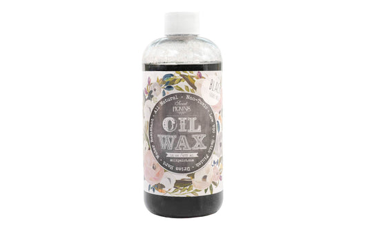 This Black Oil Wax contains a combination of natural resins & waxes that together create a durable, water repellent, water-mark resistant finish & sealer.  Oil Wax will dry to a smooth satin finish or can be buffed to build up a higher shine. Dries to a hard finish. Oil Wax is non-toxic, all natural & low VOC. Black
