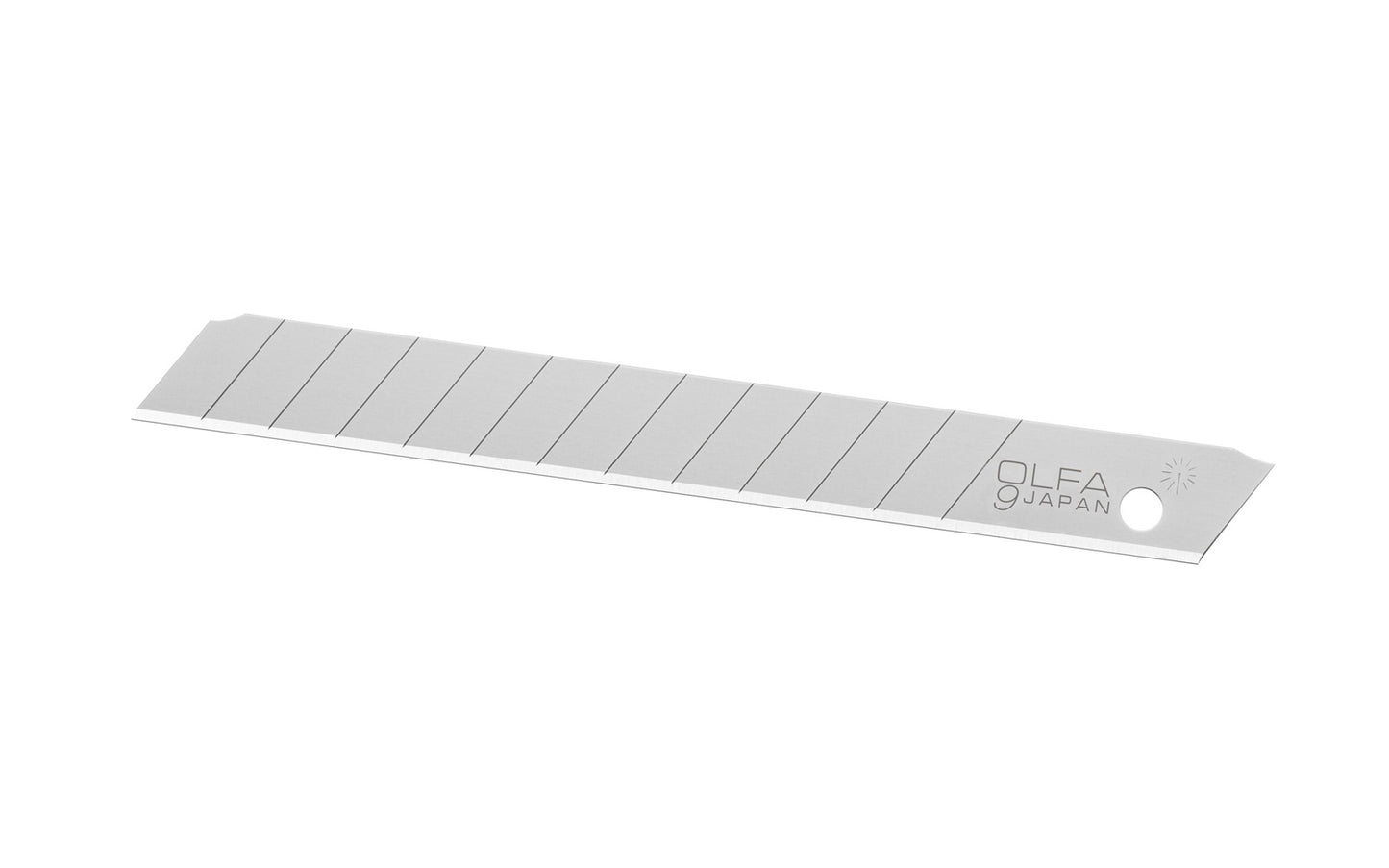 Olfa "AB-10S" 9 mm Replacement Stainless Blades - 10 Pack are manufactured from premium stainless-steel that are expertly honed for the perfect sharp edge. This combination creates a snap blade that can work in damp environments without rust or corrosion. Olfa Model AB-10S. 10 Blades. 091511500349. Made in Japan