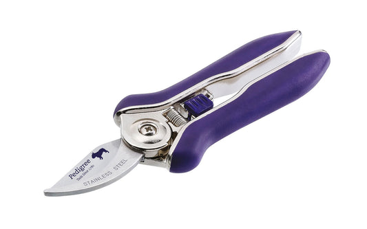 These Pedigree Mini Secateurs / Pruning Shears are made by Bulldog Tools. 12 mm cutting diameter capacity. Stainless steel blade. Bulldog Tools forged heads are tested to & exceed British standard BS3388.