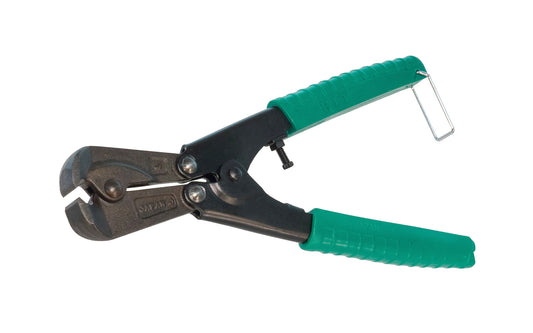 These Japanese "Hit" Mini Bolt Cutters are compound action, end cutting pliers. The cutting capacity is 9/64" (3.5 mm) mild steel & 1/16" (2.0 mm). The jaws are made of drop forged high grade alloy tool steel with heat treated, blades. Maximum hardness of material to be cut: Brinell 370 / Rockwell C-40. Made in Japan.