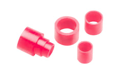 Pferd Telescoping Bushings for Bench Wheels - For 3/4" Thick Wheel. These Bench wheel bushings provide a method of reducing the wheel arbor to accommodate various spindle sizes. Bushing should be flush on both sides of the wheel, & should not interfere with the flanges. 097758691195. Model 69019. Made in Germany.
