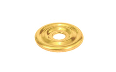 Unlacquered Solid Brass Core Cabinet Knob ~ 3/4" Diameter
