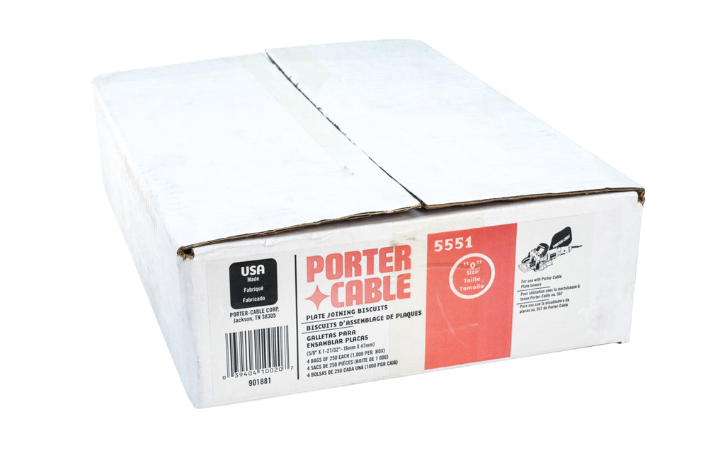 Porter Cable Plate Joining Biscuits Size "0" 5551