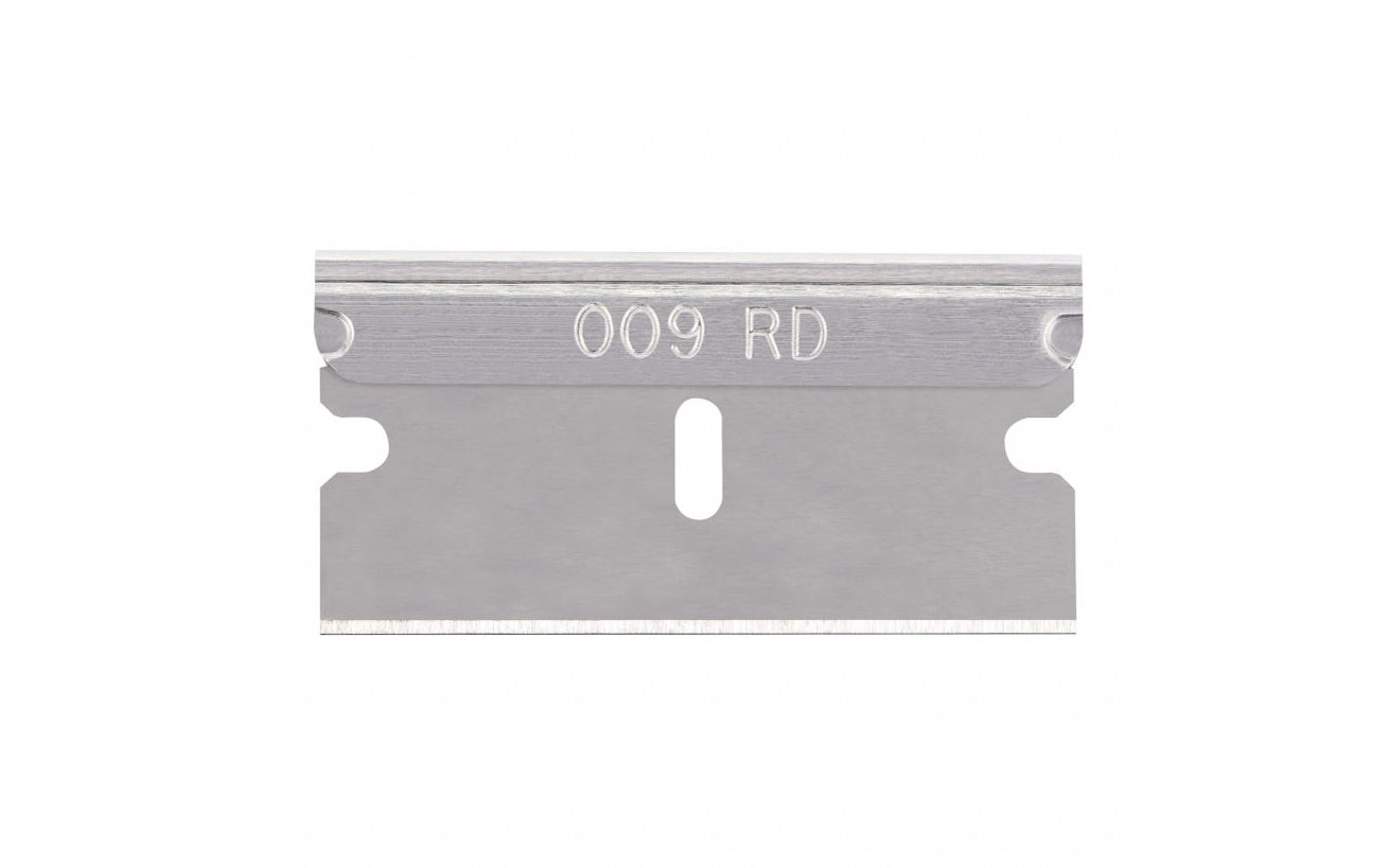 These traditional single edge razor blades are sharp blades that fit many tools & are universally used for scraping, cutting & trimming jobs. The blade is .009" in thickness & sharpened to precision. 100 Pack. PHC - Pacific Handy Cutter. 073441000441