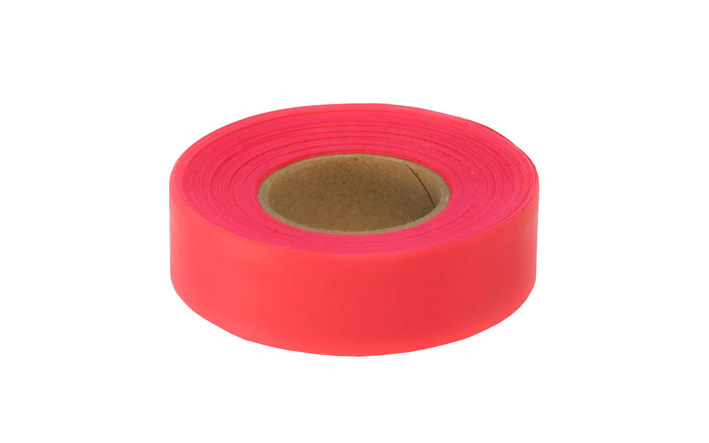 This Swanson Red Glo (Flourescent Pink Color) Flagging Tape 1" x 150' is durable plastic tape that remains pliant in cold weather. Easy to tear & tie off. Tape is ideal for surveying projects, marking trails, & similar tasks, etc. Model RF115RG. 038987643354