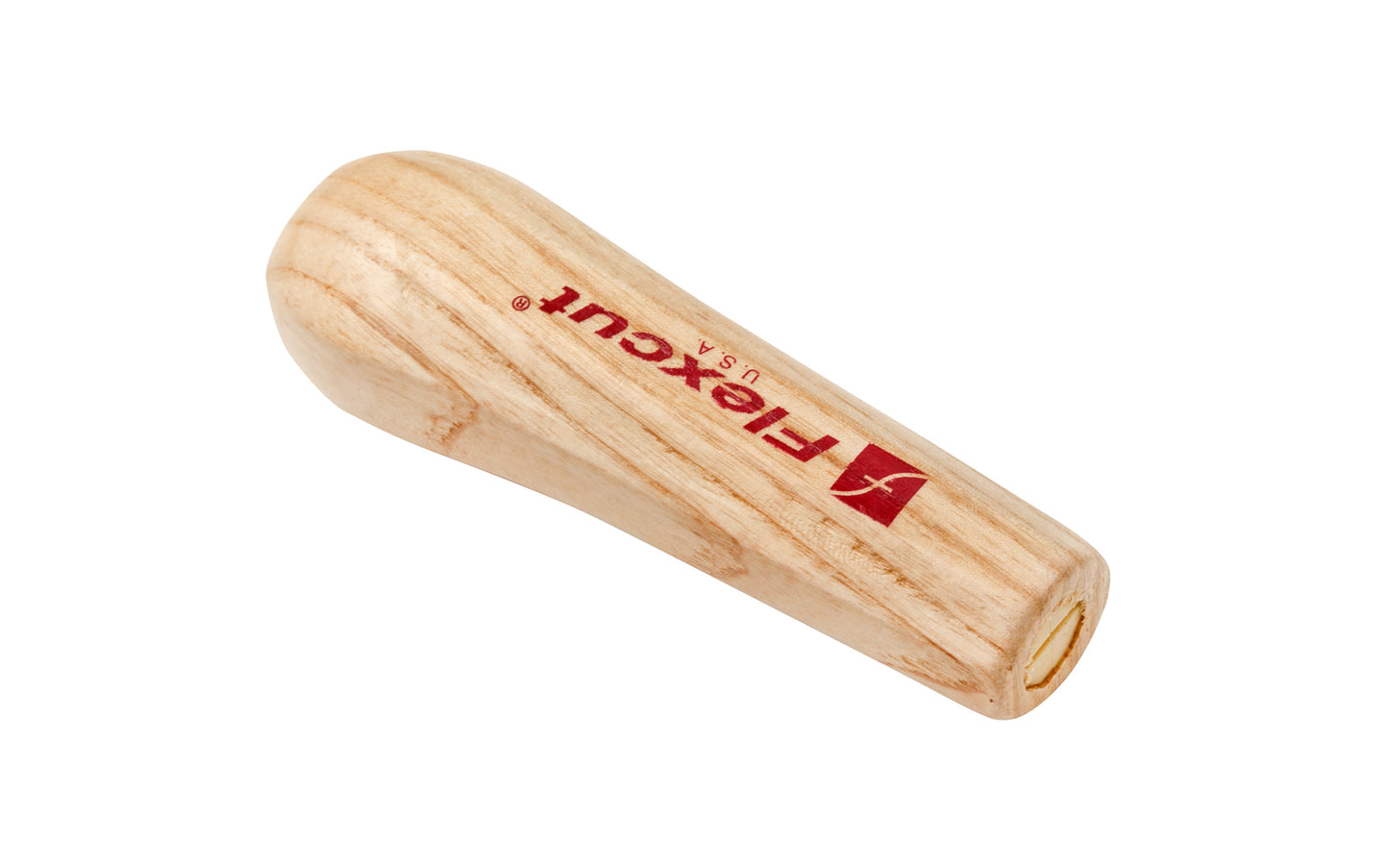 Made in USA • Model No. SK103 - Replacement power carving handle that fits any unhandled SK tool - Ash wood handle - Quick Connect handle. Fits comfortably in palm of your hand. Its shorter length allow close work for detailing. Fits any unhandled Flexcut SK tool - Palm Handle - Carving Ash Handle - 651646201032