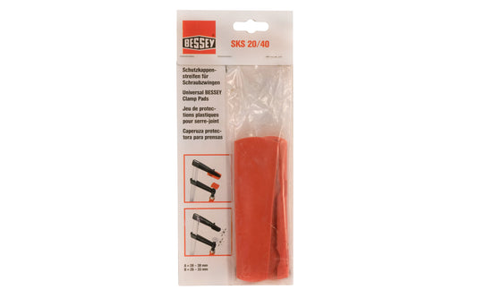 Bessey Clamp Pads ~ SKS 20/40. Designed for all Bessey TG20/G20Z - TG40/G40Z. Sold as two pads in package. 4008158025599