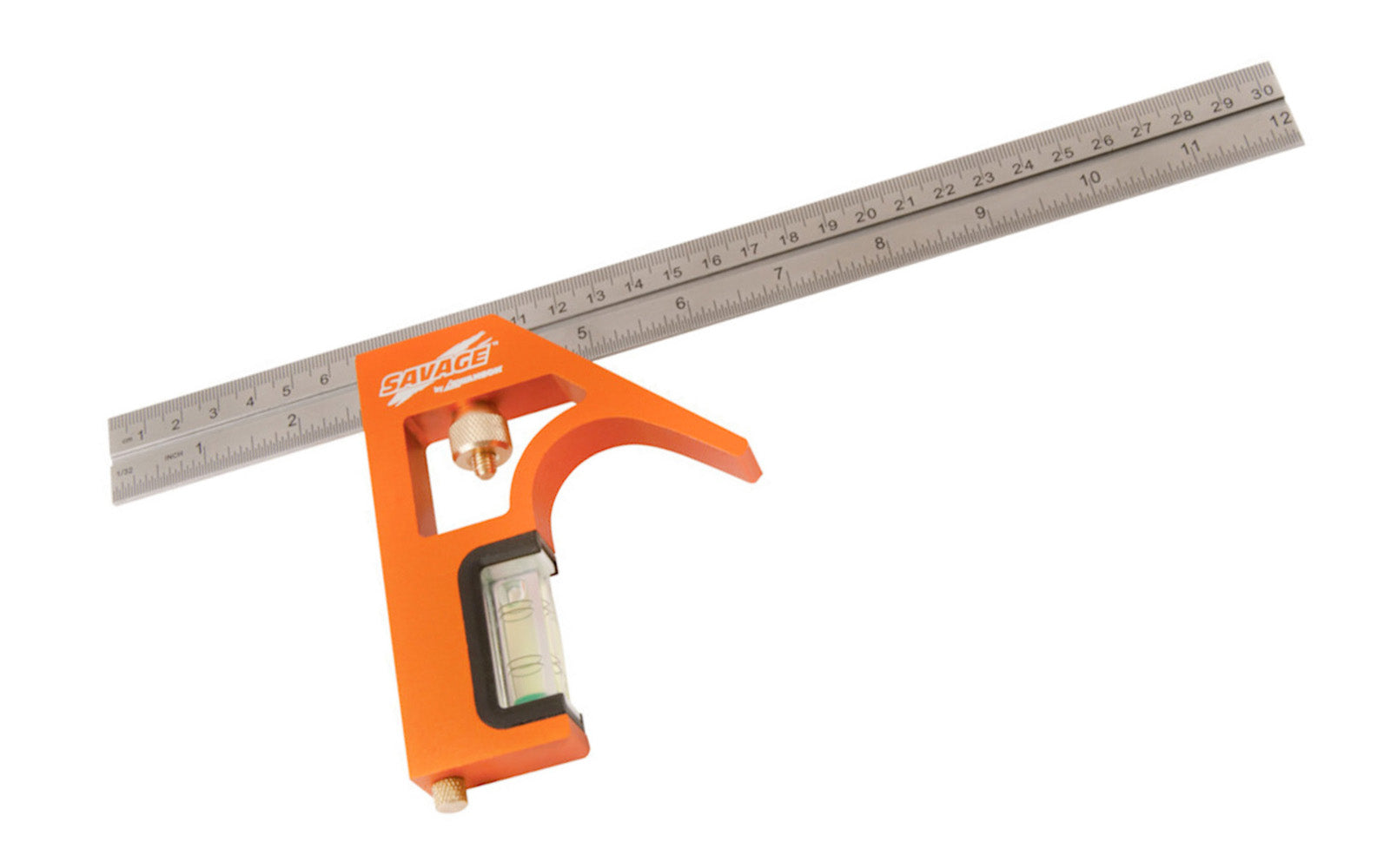Swanson Savage 12" Combination Square is great for laying out lines for ripping, crosscutting, mitering, & making notches. The head, with fences at 90 & 45 degrees, slides along the blade & locks, allowing you to transfer a distance accurately & hold it while you draw a line with a pencil. Model SVC133. 038987941337