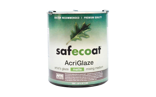 SafeCoat AcriGlaze is a water-based, non-toxic polymer finish that can be used over Milk Paint to protect against stains, dirt, & abrasion. It is mildew resistant, odorless & dries clear. Ideal for restoring old finishes to their original brilliance, sealing & preserving painted work, faux finishing.