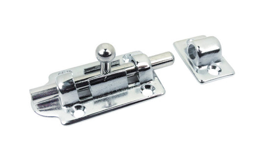 Chrome Plated Brass Barrel Bolt. Made by Seachoice. Model 35691.