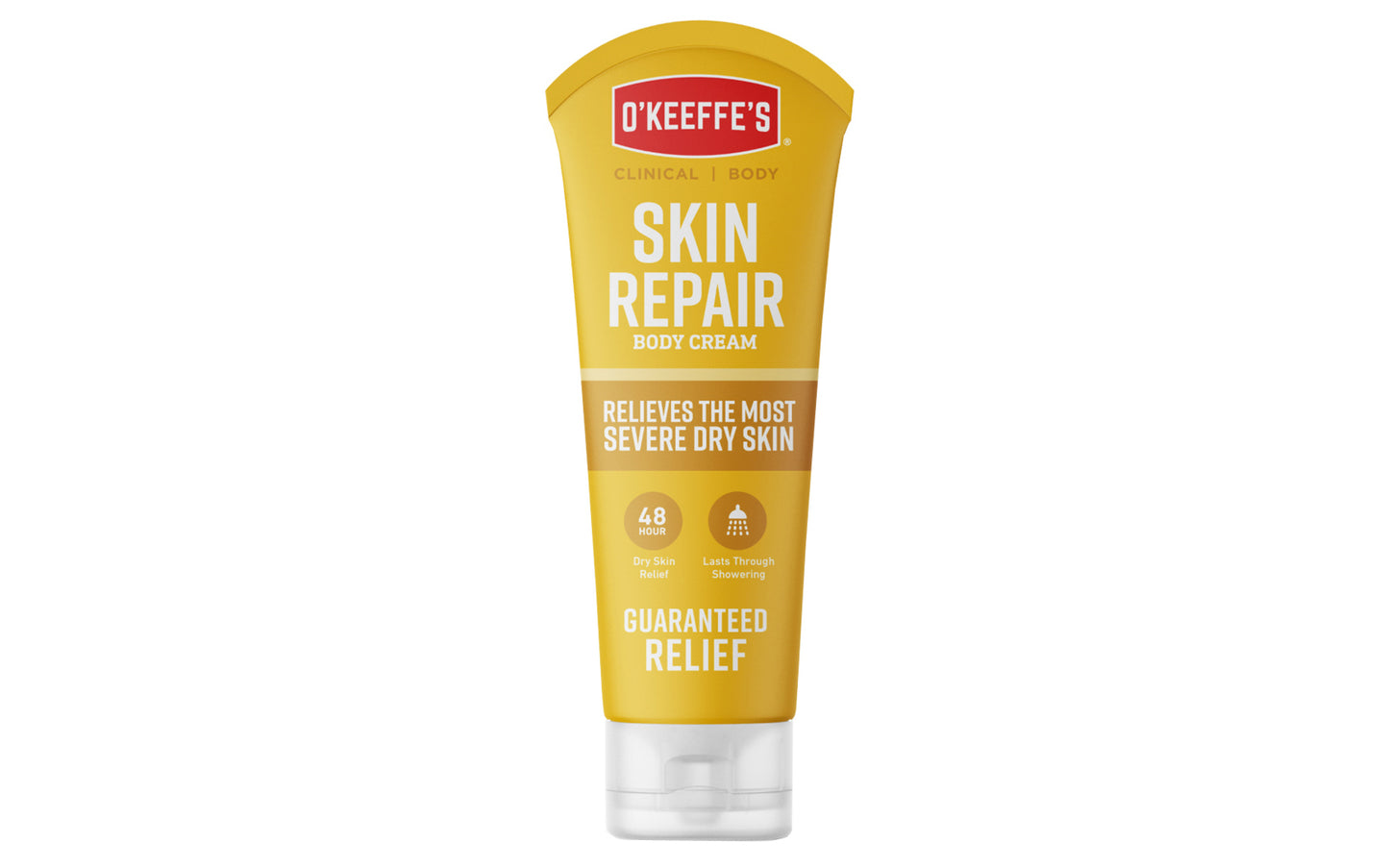 O'Keeffe's Skin Repair Body Lotion heals, relieves, & repairs extremely dry, itchy skin.  Made in USA. 7 oz tube. Model No. K0700002. 722510070006