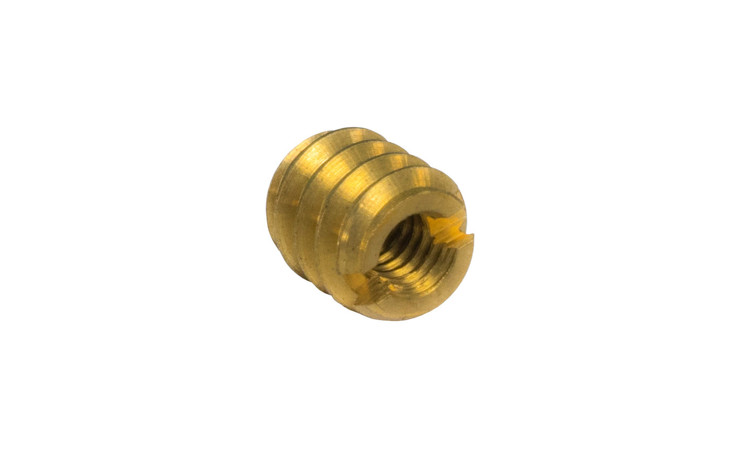 1/4-20 x 1/2 in. Solid Brass Threaded Inserts for Hard Wood - Qty:100