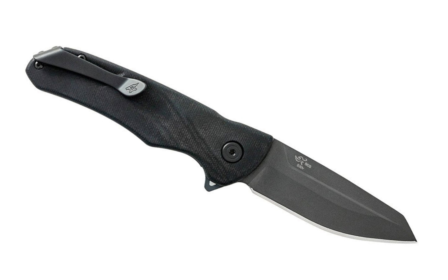 The Buck Knives 843 Sprint OPS Folding Knife has a high speed ball bearing flipper for fast deployment. The reverse tanto blade shape gives gthe knife piercing strength while also giving you the smooth cutting surface of a drop point. The blade is made of S30V steel. Made in USA. Model 0843BKS-B
