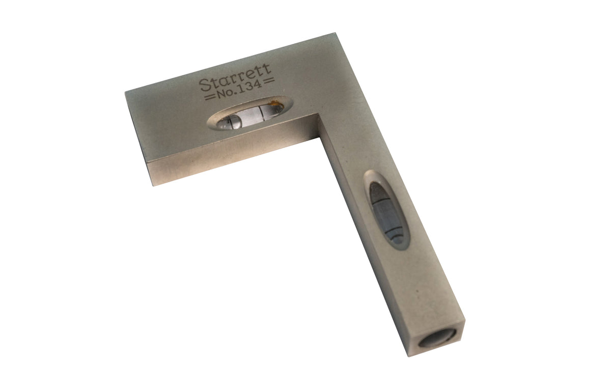 The Starrett 134 Cross Level is an especially useful little level, invaluable for plumbing, approximate squaring and leveling work. Made in USA.