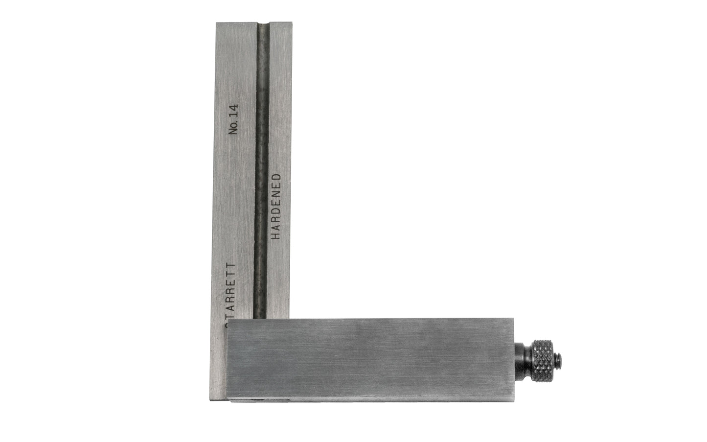 Starrett 2-1/2" Double Steel Square 14D. Double Square with 3 Blades. 1/32" & 1/64" grads. Bevel Blade 30 degree & 60 degree angles. Made in USA.