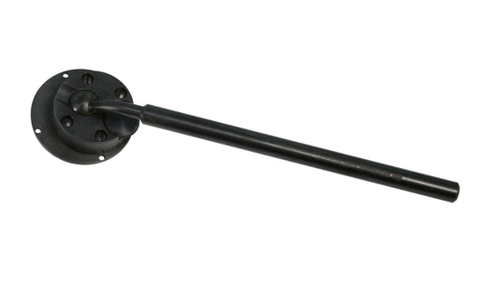 The Starrett 672-2 Indicator Back for 25 Series. Featuring a universal ball joint attached to the end of a gooseneck shank, these attachments make it possible to position an AGD indicator at any desired setting. The indicator can be rotated 360 Deg and angularly up to 90 Deg and locked in the desired position by tightening a single knurled nut. Straight shank is 3/8" (9.5mm) in diameter. for Nos. 25, 2600 Series.   Made in USA. 