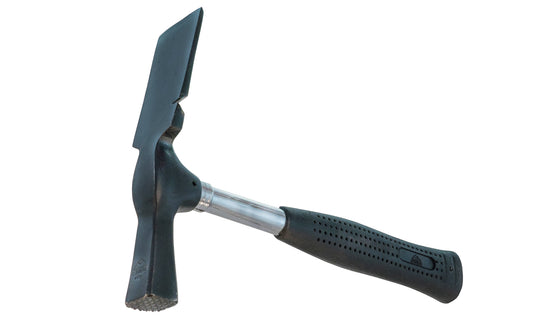 This Stubai Bricklayer's Hammer has a forged head, with a tubular steel shaft & non-slipping rubber handle made of soft-PVC. 11-1/4" overall length. 21 oz (600 g) head weight. Model 4368-01. 9002793405469. Made in Austria