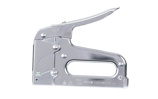 Arrow Fastener T50 Heavy Duty Staple Gun - Made in USA. Model T50. Arrow's most popular staple gun. Ideal for general repairs, professional uses, upholstery, insulation, light trim. Use with Arrow T50 Staples. Jam resistant mechanism. Powerful coil spring. T 50 HD Stapler Gun. Hardened steel working parts. 079055000501