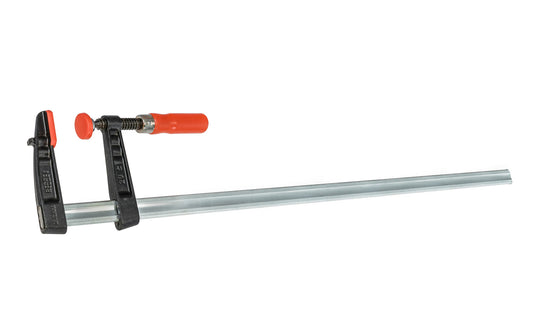 This Bessey 40" Medium-Duty Steel Bar Clamp head is made of malleable cast iron. Fixed jaw & sliding arm generates powerful & rigid clamping. Wooden handles - 1000 lb. clamping pressure - Model TG4.540 - "TG series" Bessey Clamps 40" max opening - 4-1/2" throat depth - Made in Germany - 091162007594. Medium Duty Clamp