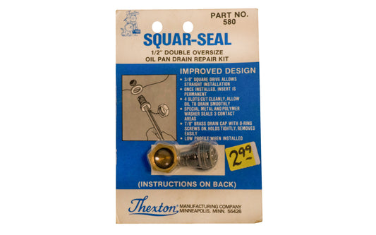 Thexton Squar-Seal - 1/2" Double Oversize Oil Pan Drain Repair Kit