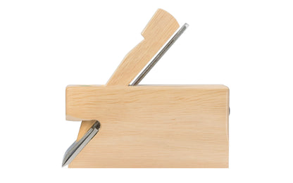 Made in Germany · Model No. HW8a ~ 1-1/8" wide cutter blade (30 mm) ~ Cutting angle 49° ~ White Beech wood - Ulmia Chisel Plane With Chip Breaker - Double Iron. Use in finishing work (jointing) on corners & rabbets and finish jointing of continuous rabbets. Removable nose piece that enable one to work up to a stop.  4044637101552
