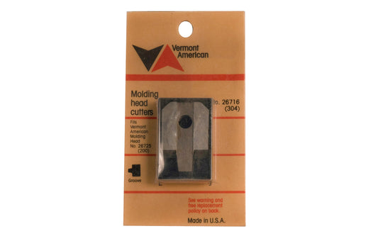 Vermont American Moulding Head Cutters - No. 26716 (304). Fits Vermont American Molding Head No. 26725 (200).  Made in USA. 