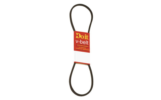 18" Long x 1/2" Width V-Belt - 4L180. Oil & heat resistant. Recommended for 1-3 HP (horsepower) light-duty applications. Typically the best option for electric powered applications. For refrigerators, washing machines, pumps, stokers, woodworking machines. Pulley type: A-Pulley.