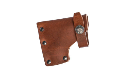 Gränsfors Bruk grain leather sheath is designed for the Splitting Wedge No. 460. The vegetable-tanned leather is free from heavy metals & is biodegradable.  7391765460080. Model 460C