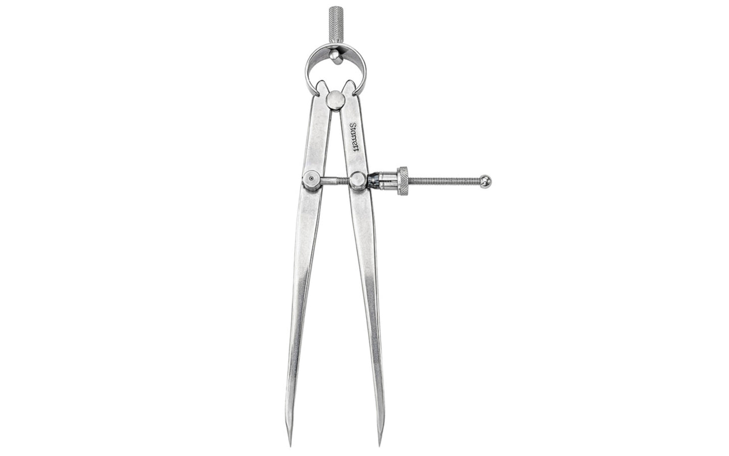 Starrett 83 Series 6" "Yankee" Spring-Type Dividers with Flat Legs & Quick-Spring Nut are made from a high-grade steel & well-finished. The legs are made of flat stock & are very durable. Dividers feature a hardened fulcrum stud, strong & flexible bow string. Divider size & capacity is 6". Model 83B-6. Made in USA.