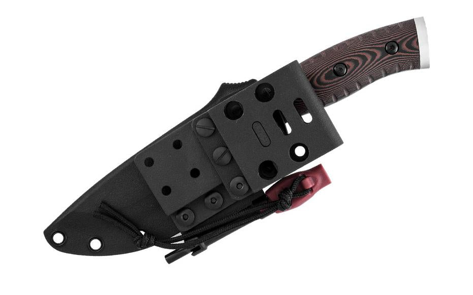 11 Black Survival II Knife With Blade Sharpener, Fire Starter & Sheath