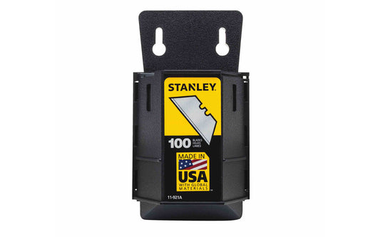 Stanley Heavy Duty Utility Blades With Dispenser ~ 11-921A - Made in USA - 100 Pack