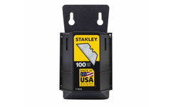 Stanley Heavy Duty Utility Blades With Dispenser ~ 11-921A - Made in USA - 100 Pack
