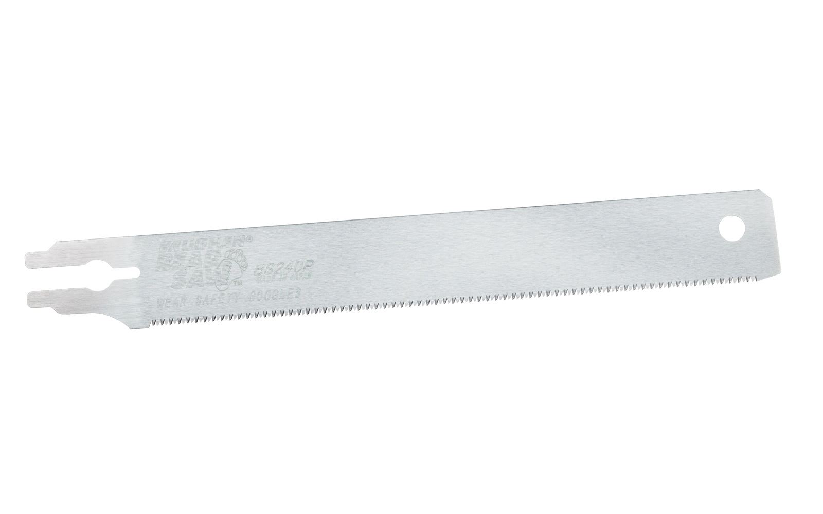 Made in Japan · Vaughan 240 mm replacement blade Model 240RBP ~ For use with Vaughan Saw 240 mm #BS240P ~ Crosscut Teeth: 17 TPI ~ Semi-flexible blade ~ 1-1/4" narrow blade - great for tight areas ~ The blade is semi-flexible, & great for general lumber, hardwoods, softwoods, plywood, dry bamboo, plastics & laminates - 051218569520