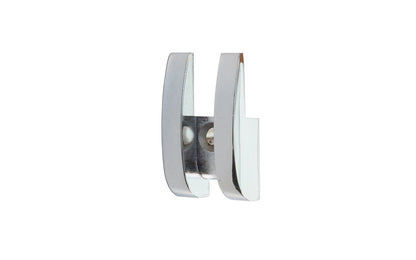 Chrome Decorative Mirror Clip for 1/4" Thick Glass - 1/4" Opening ~ KV Model No. 268-CHR - Knape and Vogt