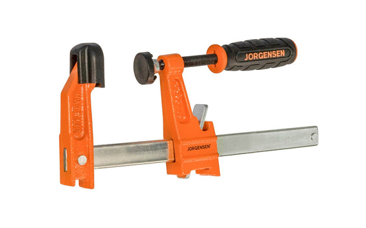 Jorgensen 4" Light-Duty Steel Bar Clamp ~ No. 3704-LD - Pony Jorgensen ~ Cast iron heads & rust resistant steel bars ~ 4" max opening ~ 300 lbs. clamping pressure ~ Light Duty style ~ 044295370417