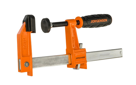 Jorgensen 6" Heavy-Duty Steel Bar Clamp ~ No. 3706-HD - Pony Jorgensen ~ Cast iron heads & rust resistant steel bars ~ 6" max opening ~ 1,000 lbs. clamping pressure ~ Heavy Duty style