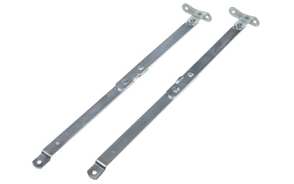 10" Steel Support Hinge - 1 Set ~ Anochrome Finish - Left Hand & Right Hand - Made in USA - Lid Support - KV Model No. 472-10-ANO