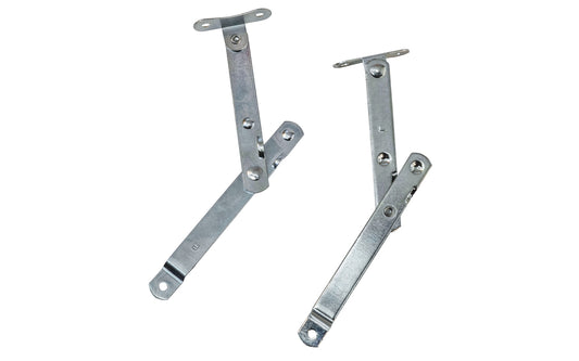 6" Steel Support Hinge - 1 Set ~ Anochrome Finish - Left Hand & Right Hand - Made in USA - Lid Support - KV Model No. 472-ANO