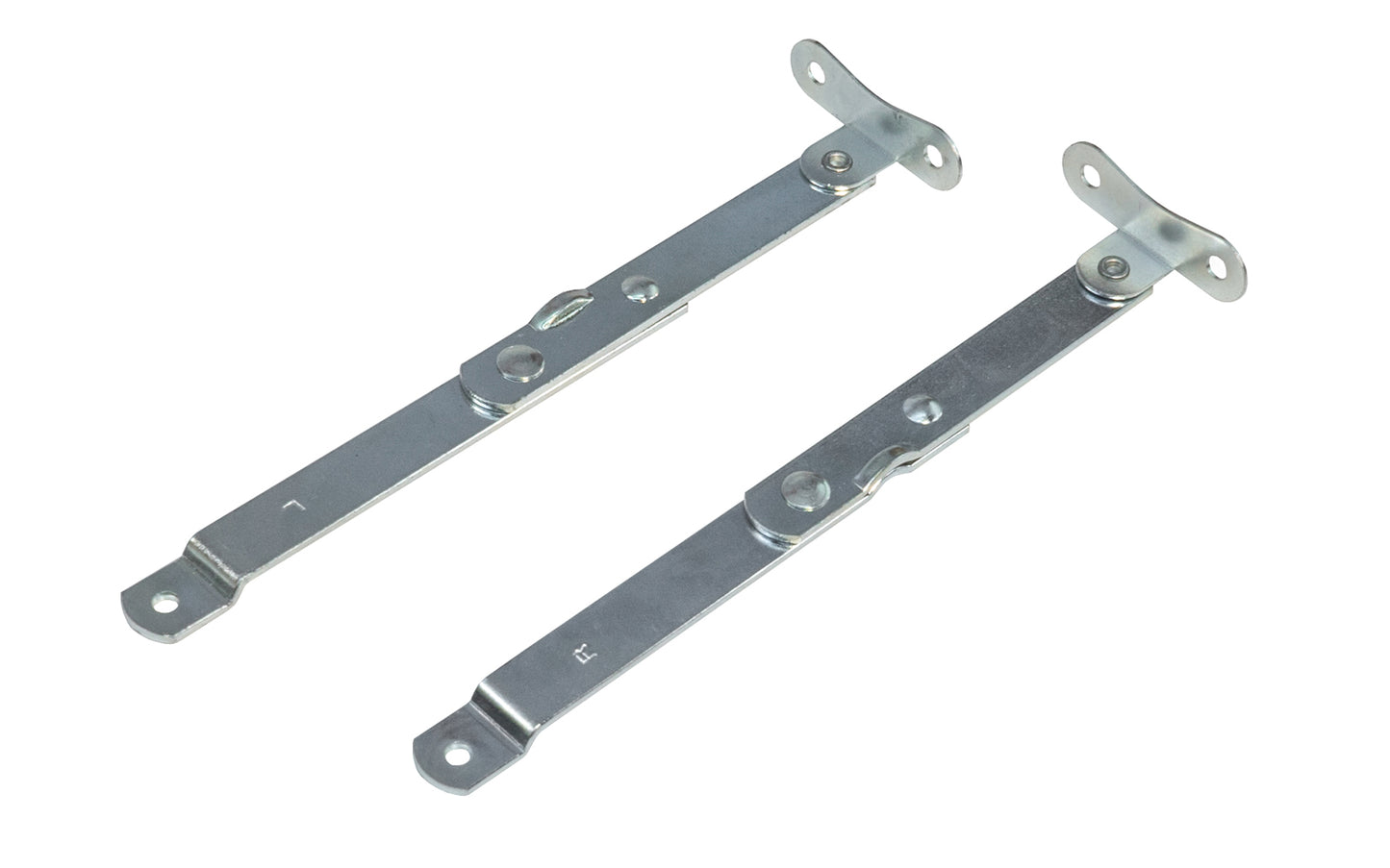 6" Steel Support Hinge - 1 Set ~ Anochrome Finish - Left Hand & Right Hand - Made in USA - Lid Support - KV Model No. 472-ANO