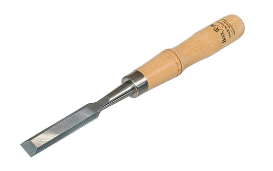 Buck Bros 5/8" Firmer Wood Chisel ~ 304 - Made in USA - Made in Massachusetts ~ 5/8" width - Drop Forged - Hardened & Tempered - Tapered Blade for balance - 5/8" size - Buck Firmer Chisel - Beveled Edges
