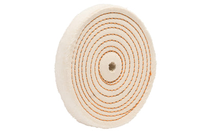 6" Spiral Sewn Buffing Wheel ~ 1" Thick - 1/4" wide spiral sewn stitching ~ Made in USA