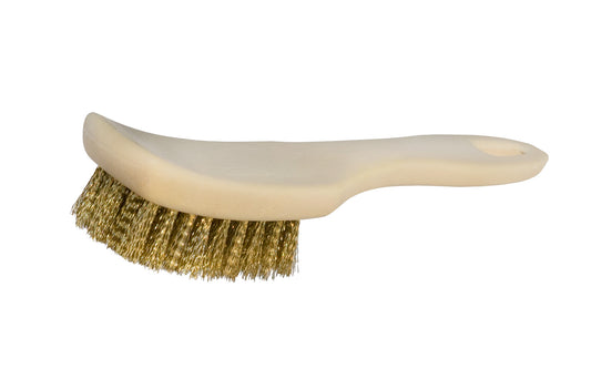 7-1/4" Long Brass Cleaning Brush with Polypropylene Handle ~ 1-1/4" Width x 13/16" Trim - Magnolia Brush Model No. 66-B - Made in USA